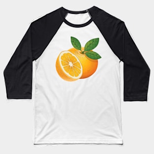 Arancia frutta Baseball T-Shirt